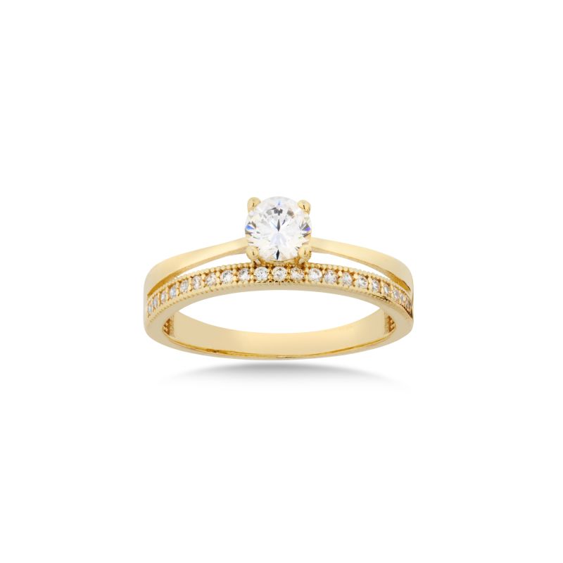 Aveny Signature Solitaire Ring 8 Karat Guld