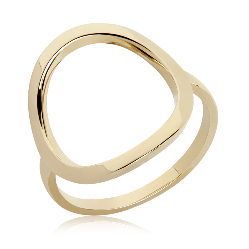 Aveny Classic Oval Ring 14 Karat Guld