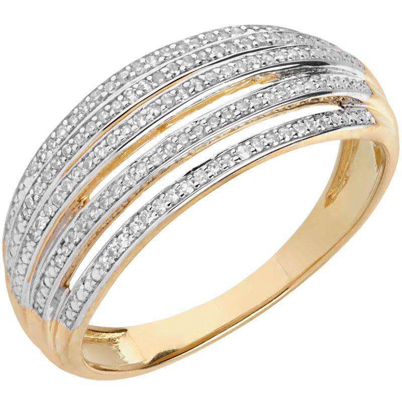 Aveny Deluxe Diamant Ring 14 Karat Guld