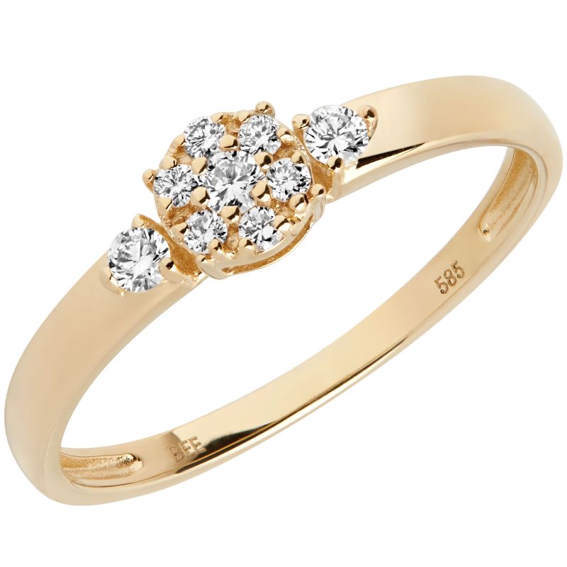 Aveny Signature Roset Diamant Ring Karat Guld