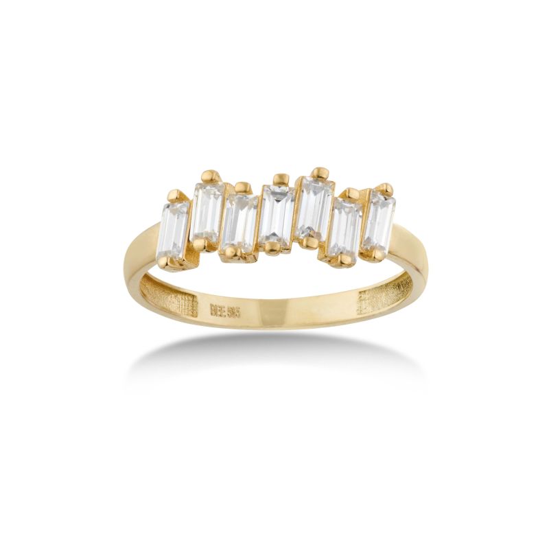 Aveny Classic Baguette Ring Karat Guld