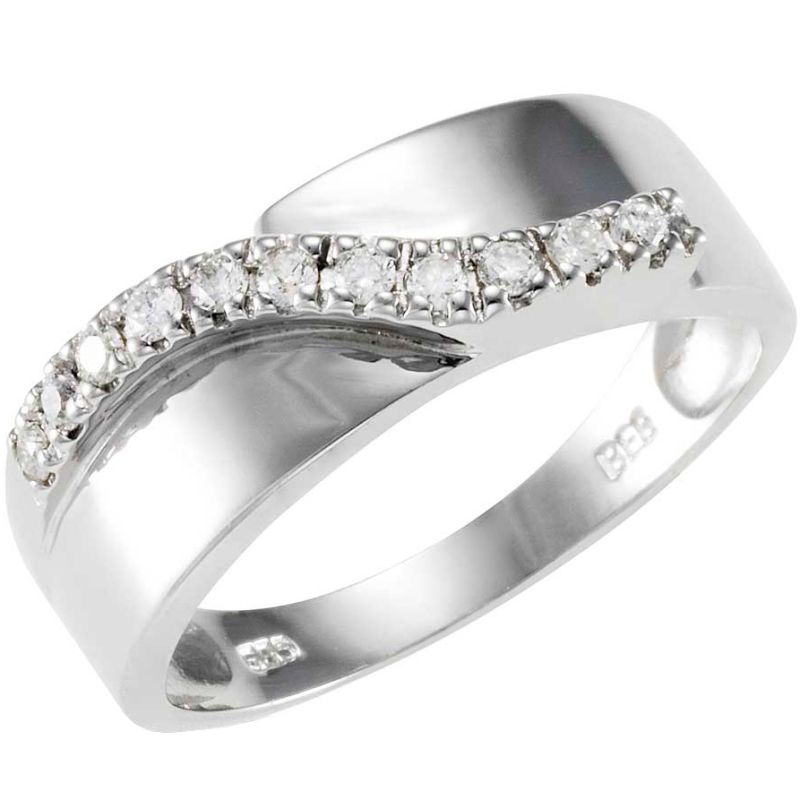 Aveny Signature Diamant Ring Karat Hvidguld