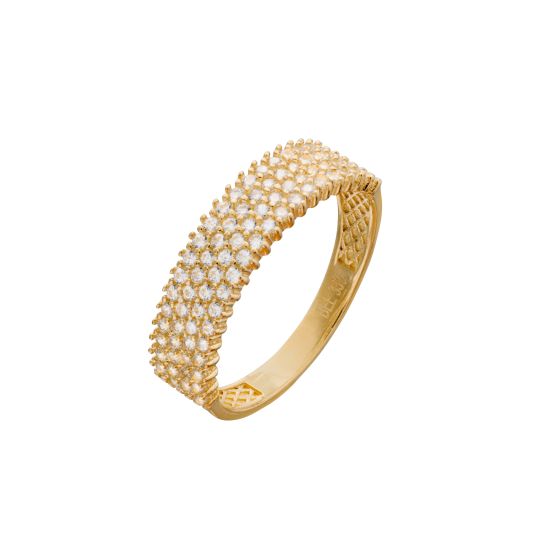 Aveny Signature Bred Ring Med Zirkonia Karat Guld