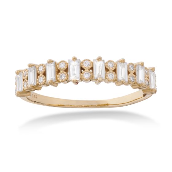 Aveny Deluxe Baguette Brillant Ring Karat Guld