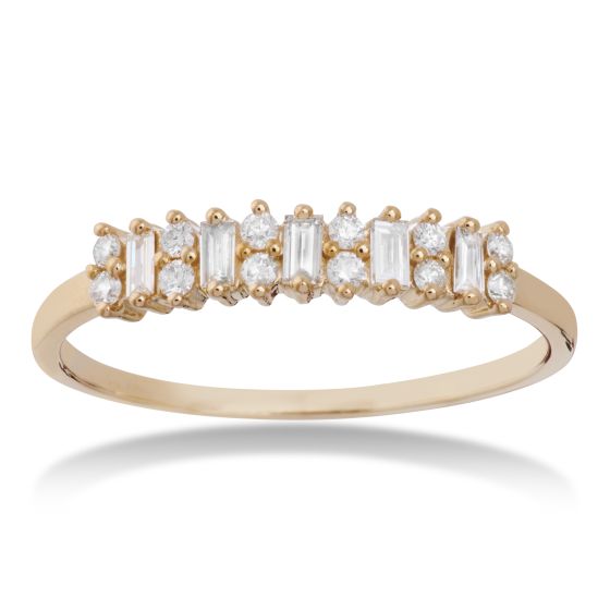 Aveny Signature Baguette Ring 14 Karat Guld